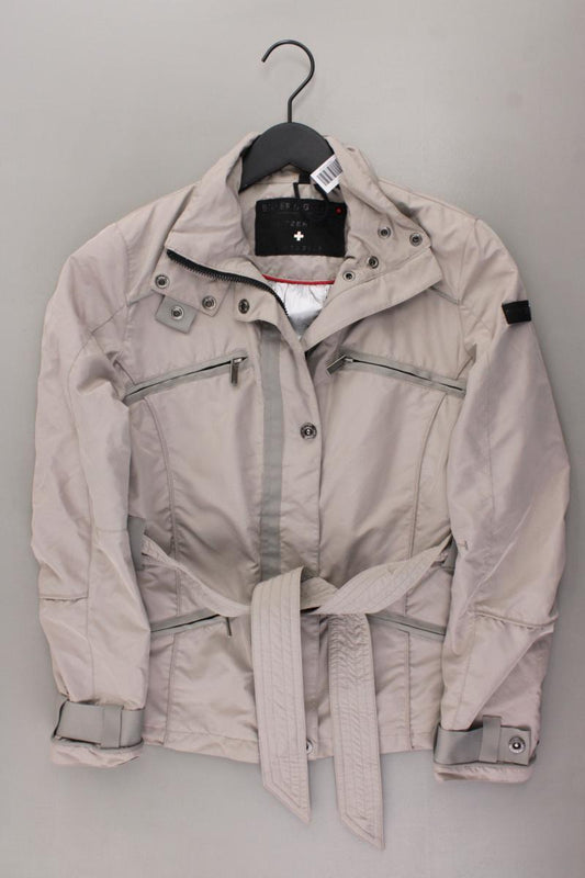Silvertag Switzerland Jacke Gr. 38 mit Gürtel grau