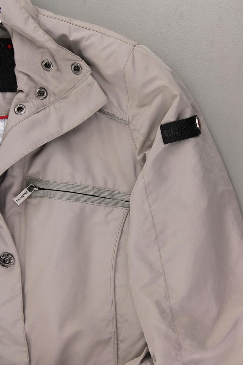 Silvertag Switzerland Jacke Gr. 38 mit Gürtel grau