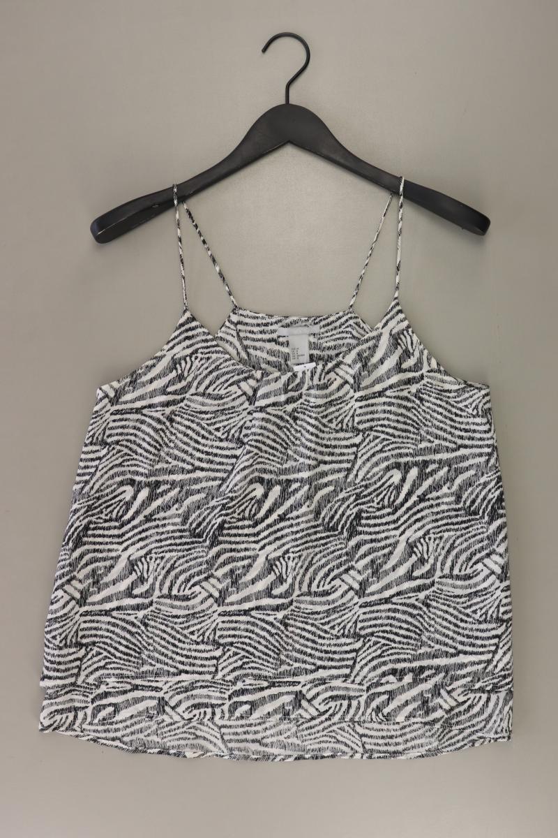 H&M Spaghetti-Top Gr. 38 weiß aus Polyester