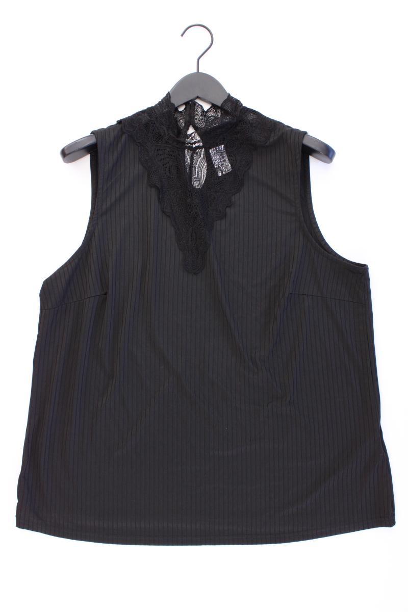 Zizzi Ärmellose Bluse Gr. 50/52 schwarz aus Polyester