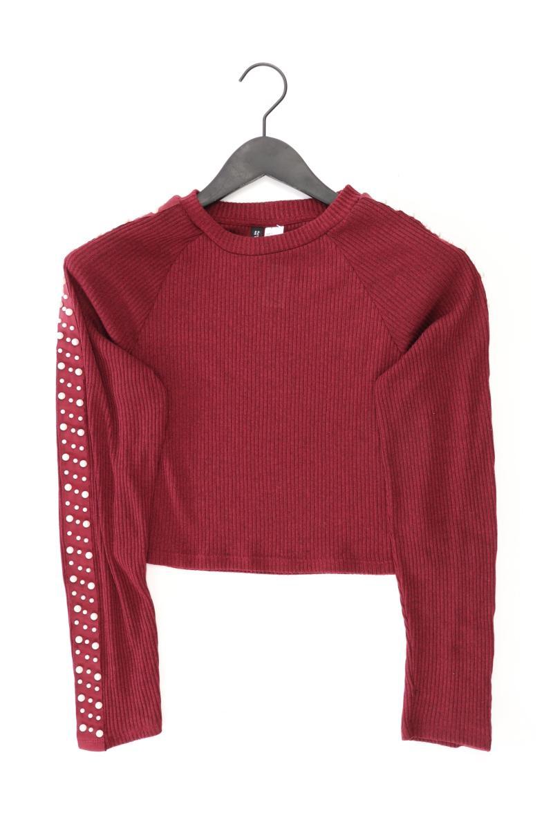 H&M Strickshirt Gr. S Langarm rot aus Polyester