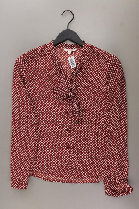 Clockhouse Bluse Gr. 36 mit Blumenmuster Langarm rot aus Polyester