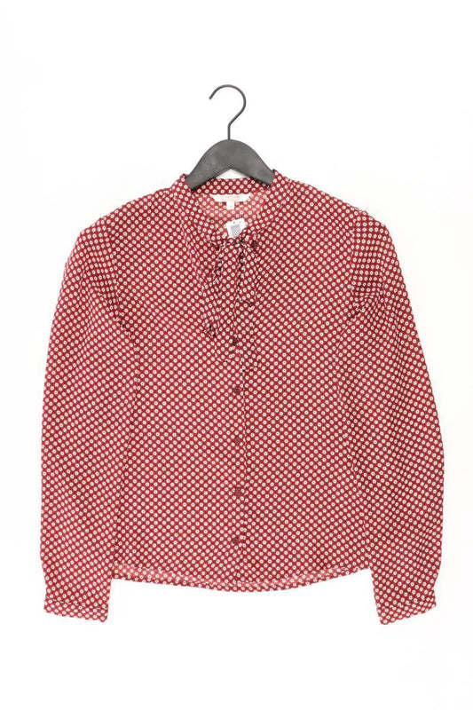 Chiffonbluse Gr. 36 Langarm rot aus Polyester