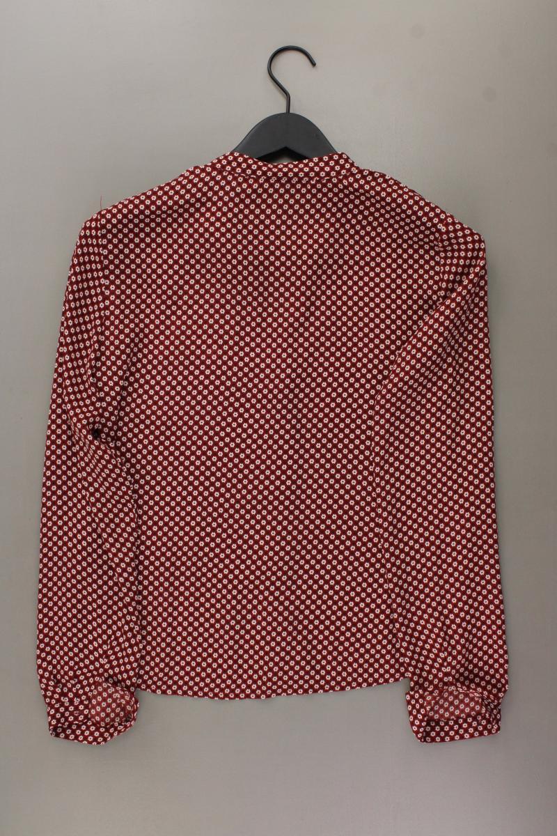 Clockhouse Bluse Gr. 36 mit Blumenmuster Langarm rot aus Polyester