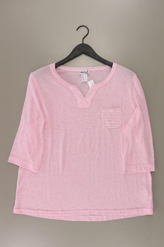 Collection L. Shirt Gr. 50 3/4 Ärmel rosa aus Polyester