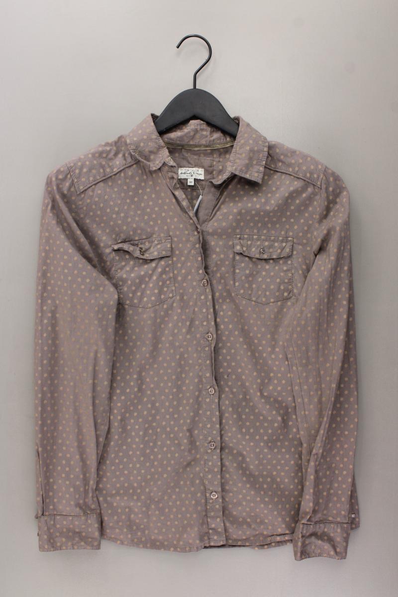 Tom Tailor (Denim) Langarmbluse Gr. 40 gepunktet braun