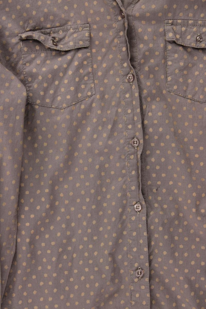 Tom Tailor (Denim) Langarmbluse Gr. 40 gepunktet braun