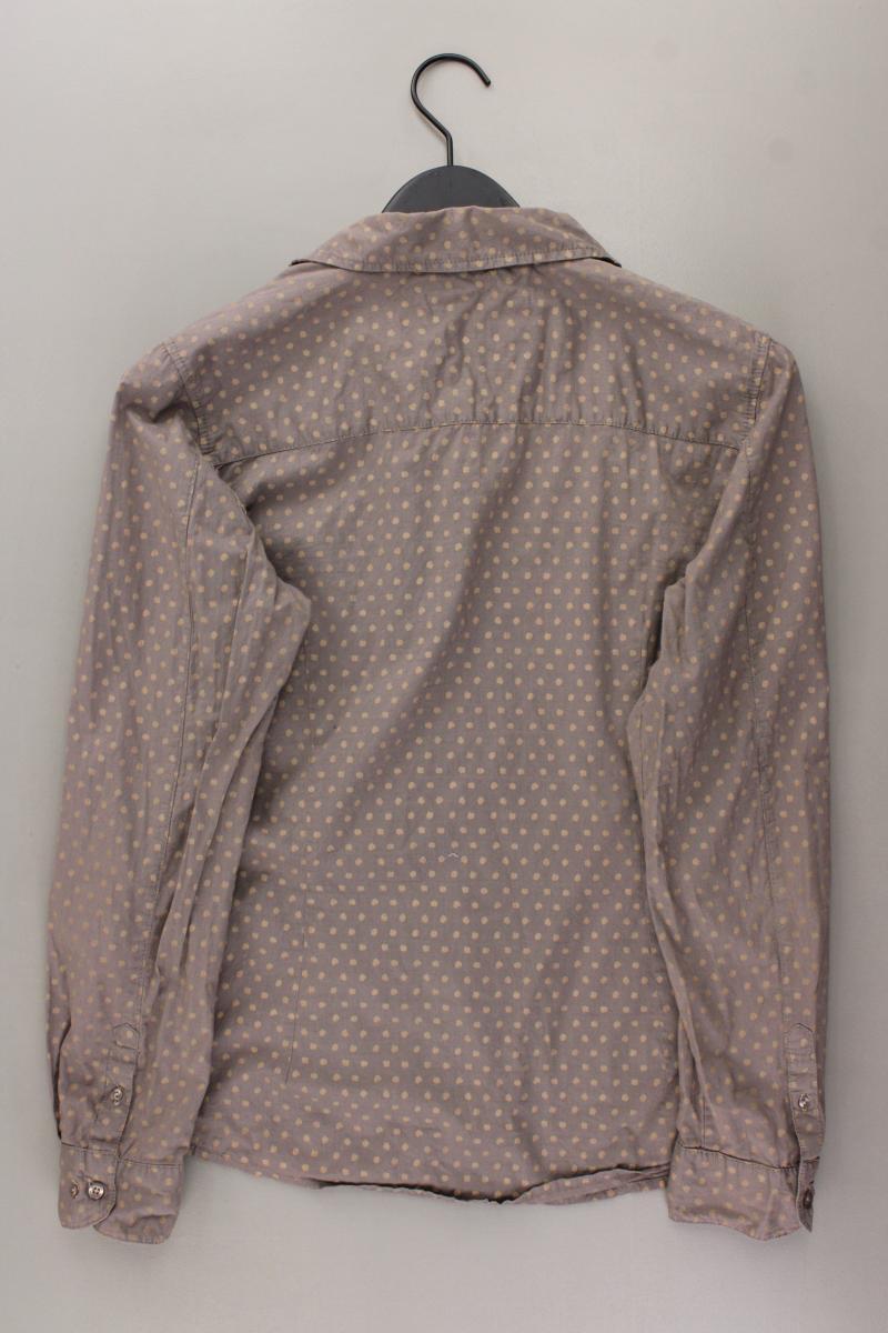 Tom Tailor (Denim) Langarmbluse Gr. 40 gepunktet braun