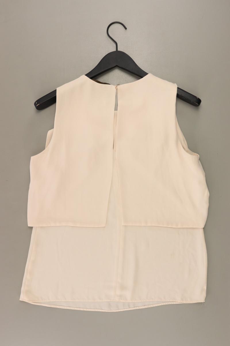 Zara Ärmellose Bluse Gr. M creme aus Polyester