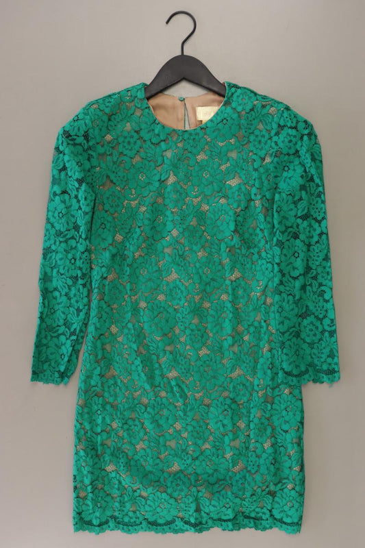 H&M Spitzenkleid Gr. 34 Langarm grün aus Polyester