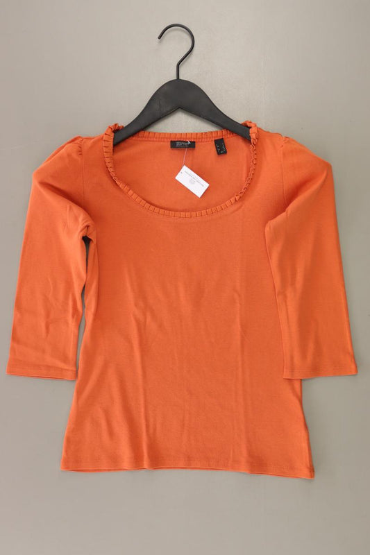 Esprit Shirt Gr. S 3/4 Ärmel orange aus Viskose