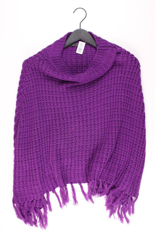 Grobstrickpullover Gr. S/M lila aus Polyacryl