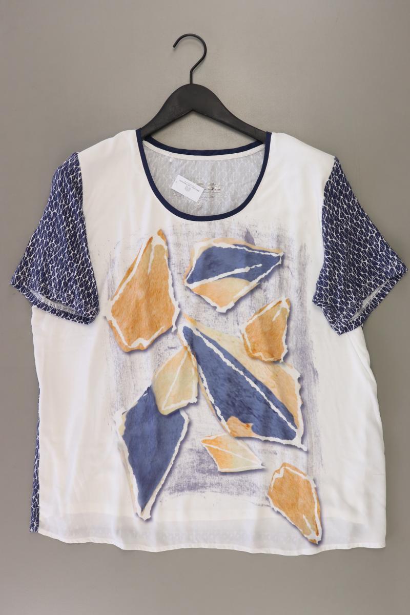 Samoon by Gerry Weber Printshirt Gr. 48 Kurzarm weiß