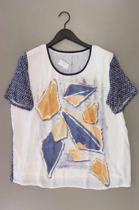 Samoon by Gerry Weber Printshirt Gr. 48 Kurzarm weiß
