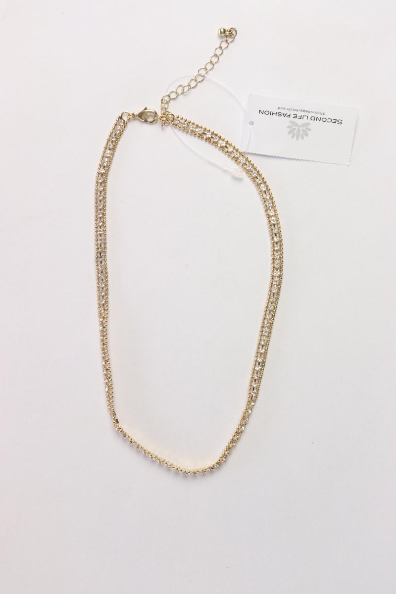 Second Hand Outfit Größe S mit comma, Jerseyblazer in Gr. 36 und Halskette