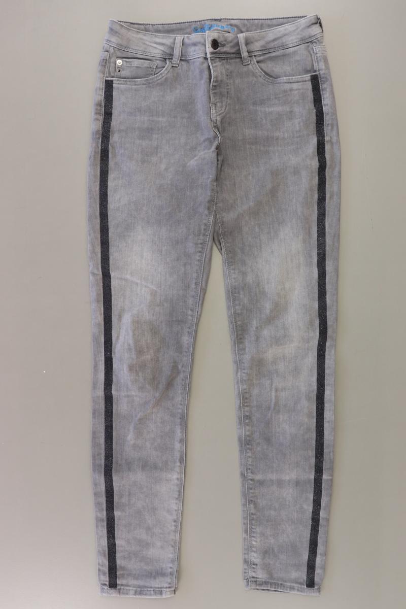 Street One Straight Jeans Gr. W28 grau aus Baumwolle