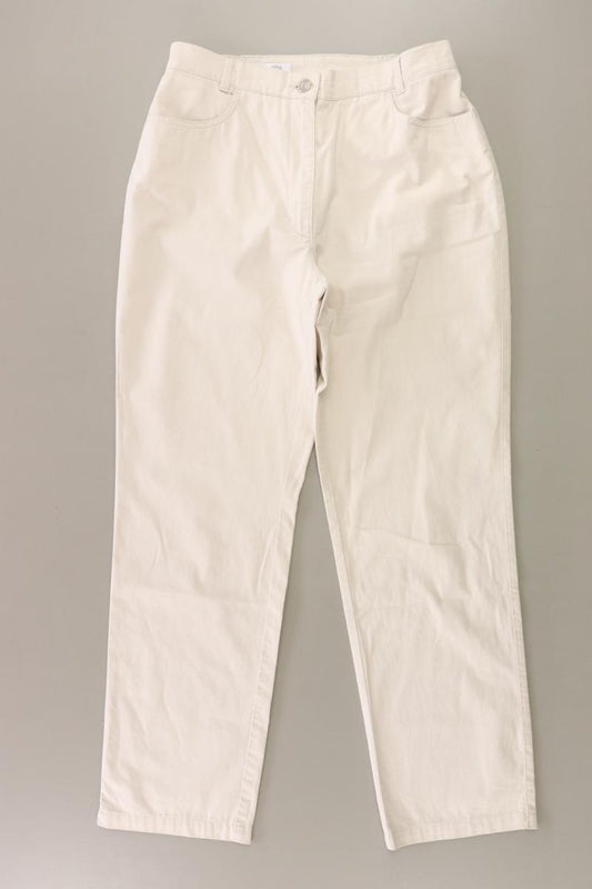 Walbusch Straight Jeans Gr. Kurzgröße 38 creme aus Baumwolle