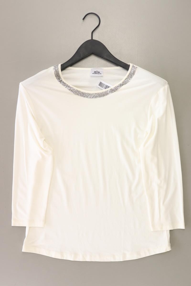 Walbusch Shirt Gr. 36 3/4 Ärmel mit Pailletten creme aus Viskose