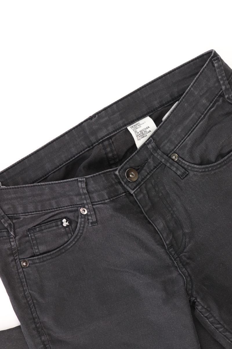 H&M Skinny Jeans Gr. W26 grau aus Baumwolle