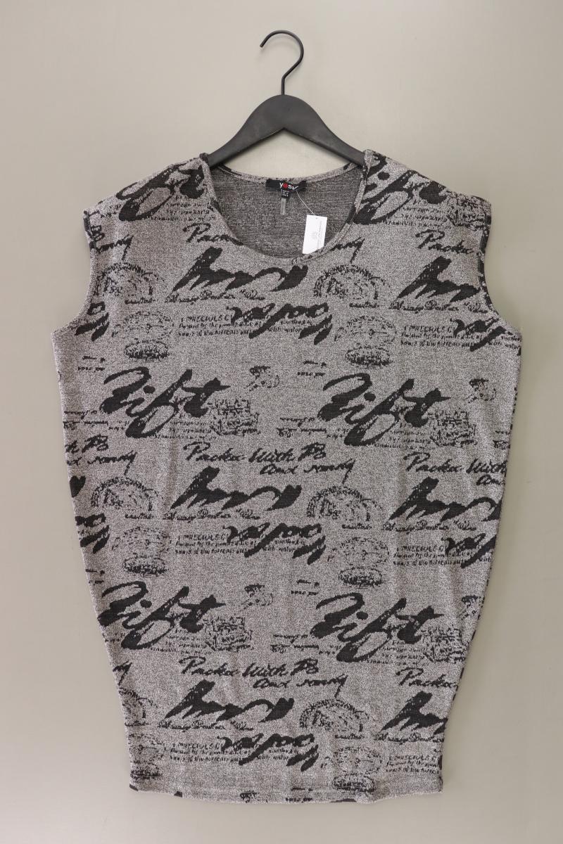 yest Strickshirt Gr. M Kurzarm grau