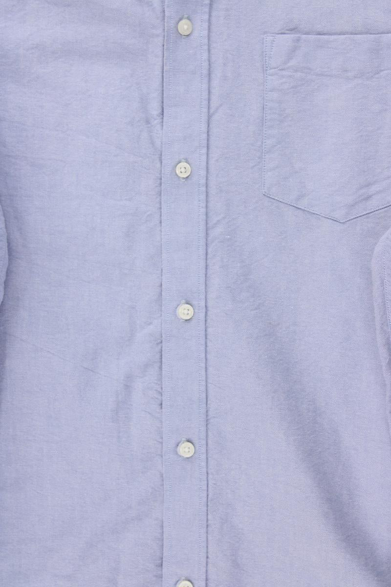H&M Langarmhemd für Herren Gr. L blau aus Baumwolle