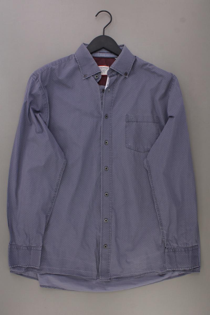 Casa Moda Langarmhemd für Herren Gr. Hemdgröße 43/44 blau