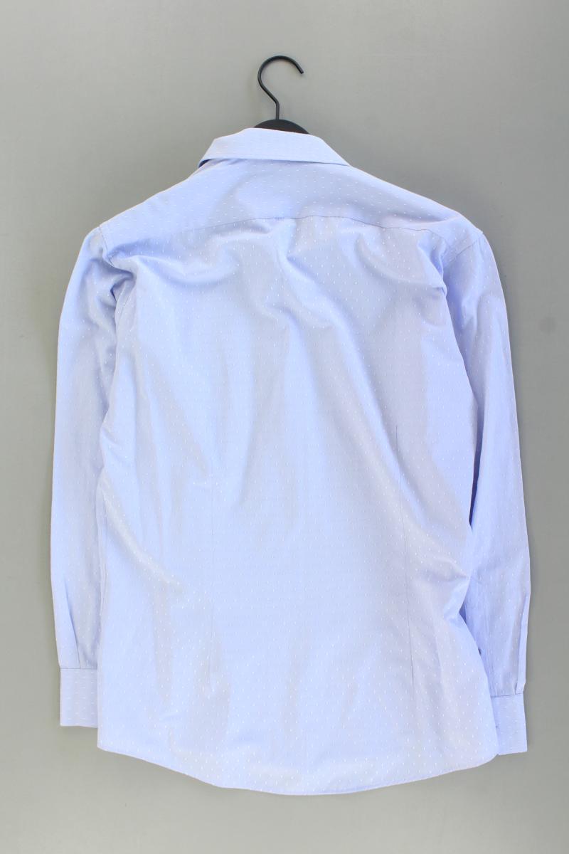 Langarmhemd für Herren Gr. 42 blau