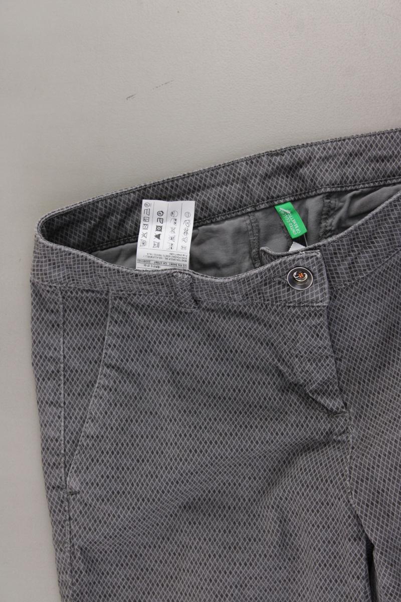 United Colors of Benetton Stoffhose Gr. 34 grau aus Baumwolle