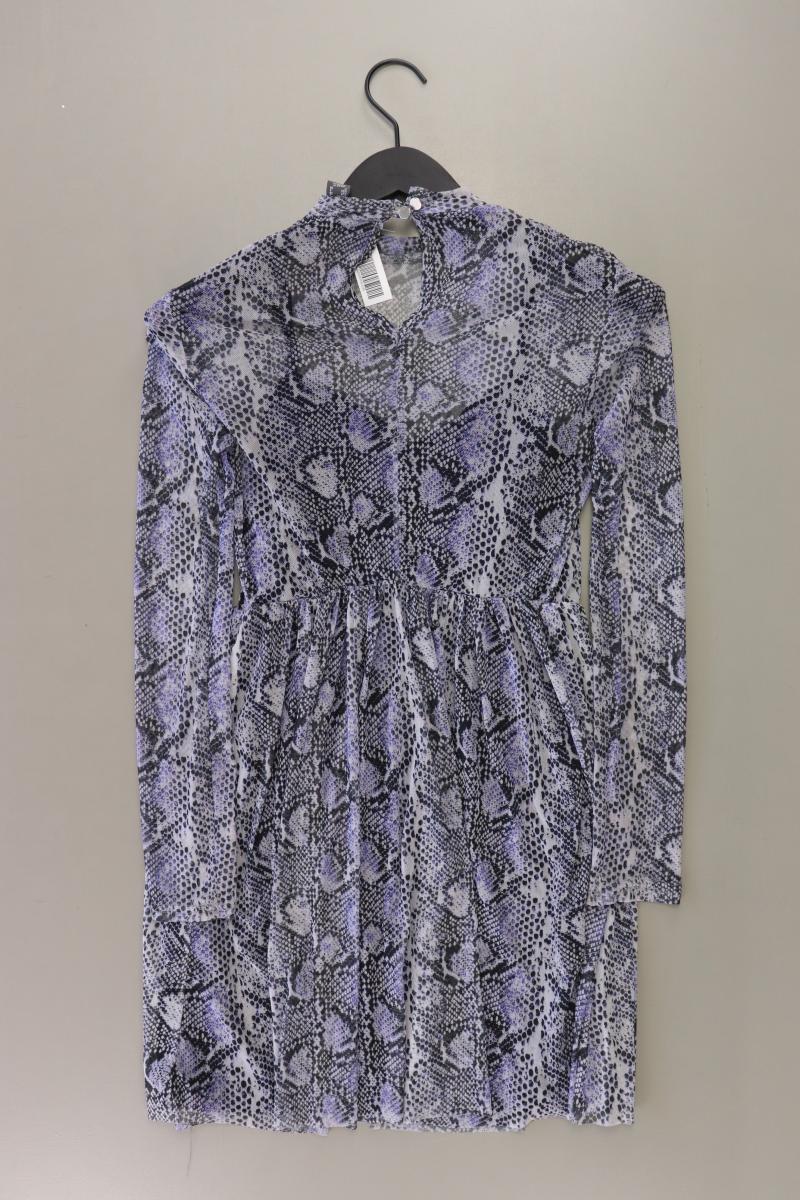 Chiffonkleid Gr. 36 Langarm lila aus Polyester