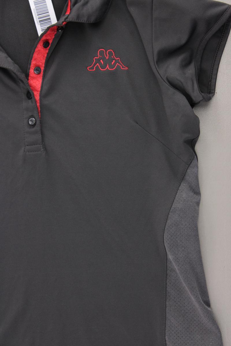 Kappa Sportshirt Gr. M Kurzarm grau aus Polyester