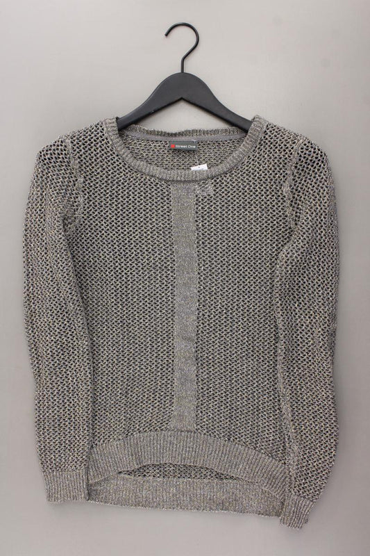 Street One Grobstrickpullover Gr. 38 silber aus Baumwolle