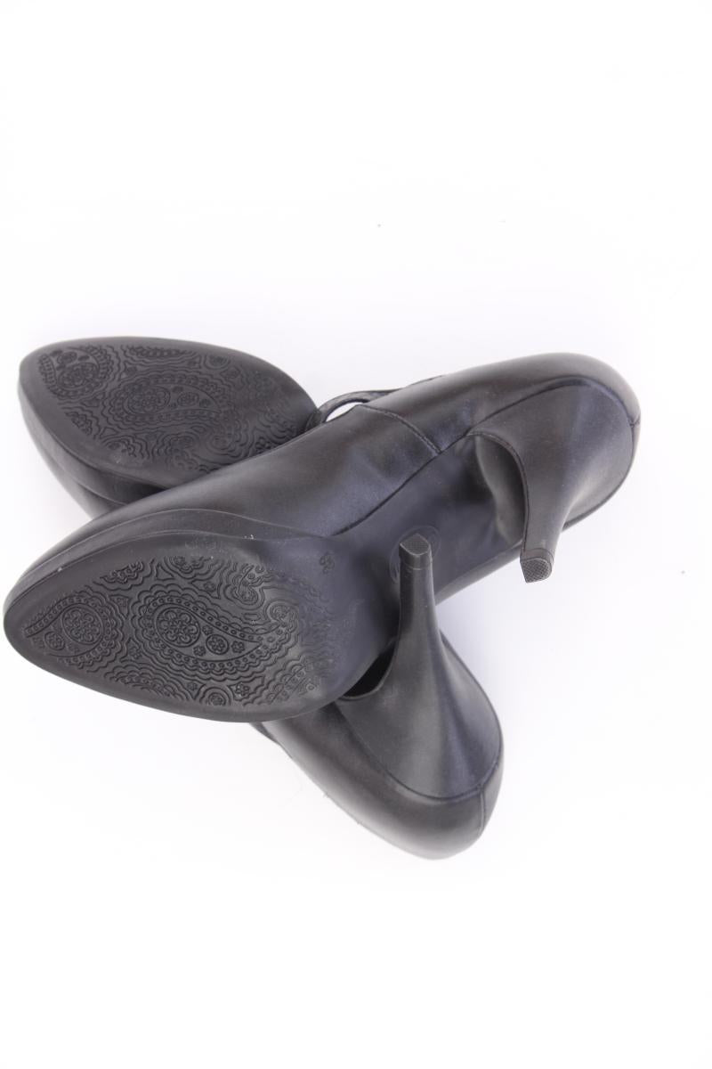 Graceland Pumps mit T-Steg Gr. 38 neuwertig schwarz aus Kunstleder