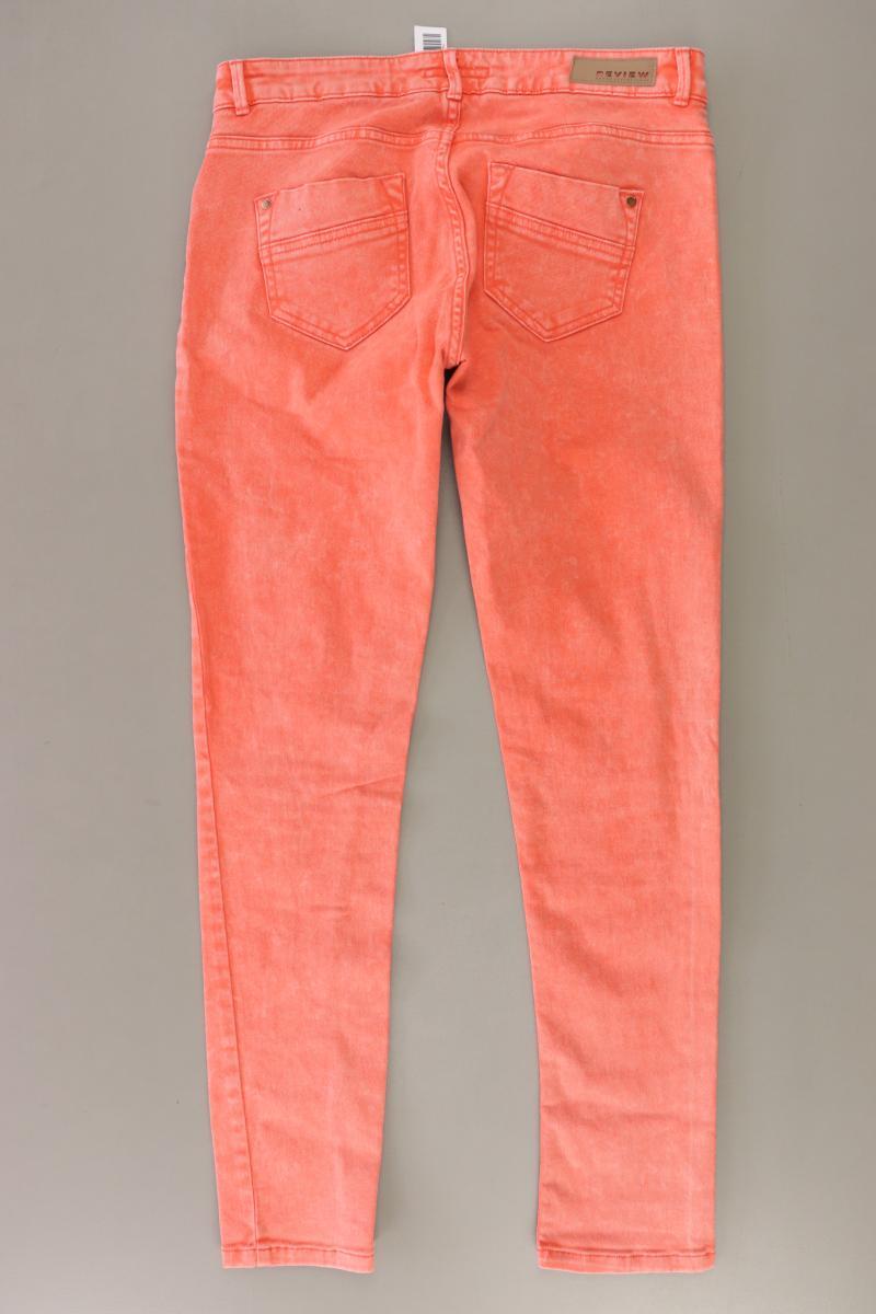 Review Skinny Jeans Gr. L orange aus Baumwolle