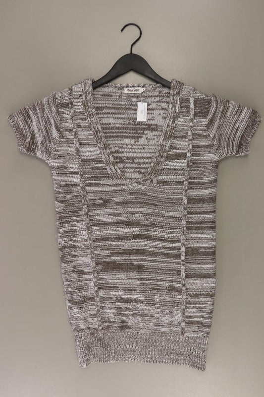 Grobstrickpullover Gr. 38 grau aus Polyacryl