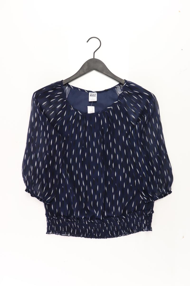 Vero Moda Bluse Gr. S 3/4 Ärmel blau aus Polyester