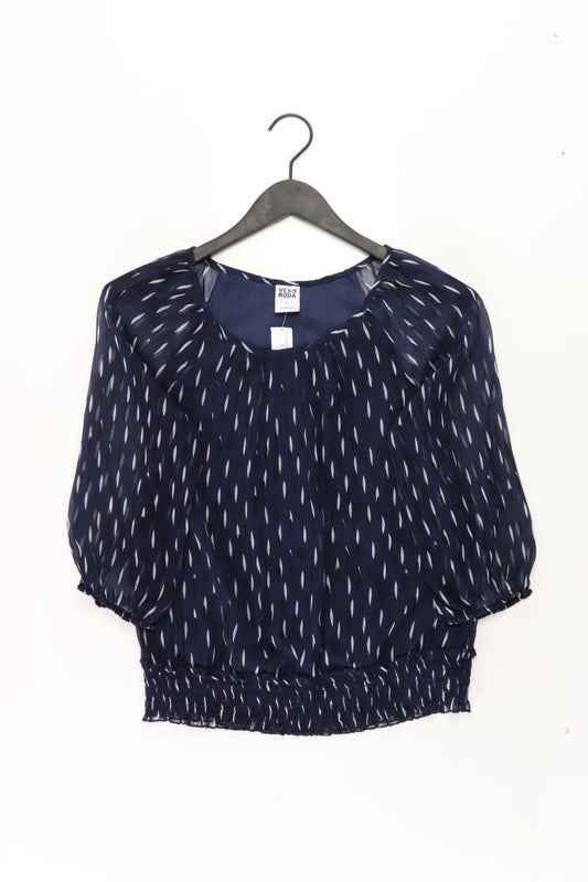 Vero Moda Bluse Gr. S 3/4 Ärmel blau aus Polyester