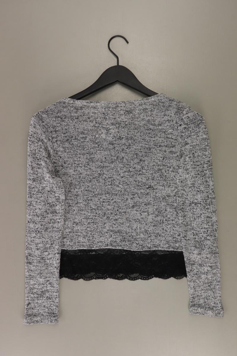 H&M Strickshirt Gr. S Langarm grau aus Polyacryl