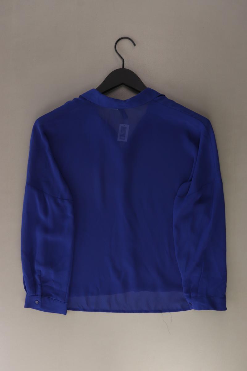 H&M Langarmbluse Gr. 34 blau aus Polyester