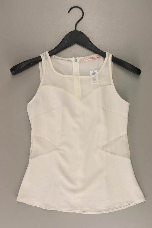 Ärmellose Bluse Gr. S creme aus Polyester