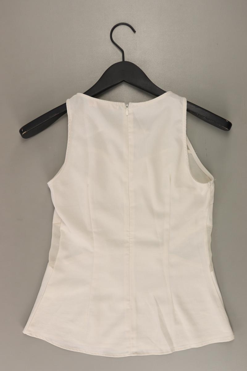 Ärmellose Bluse Gr. S creme aus Polyester