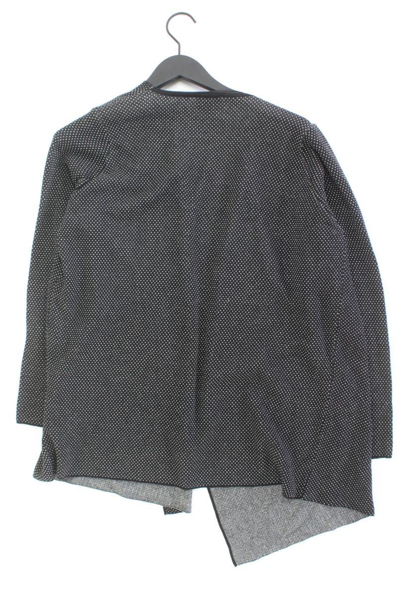 Gina Laura Strickjacke Gr. 44/46 gepunktet Langarm schwarz