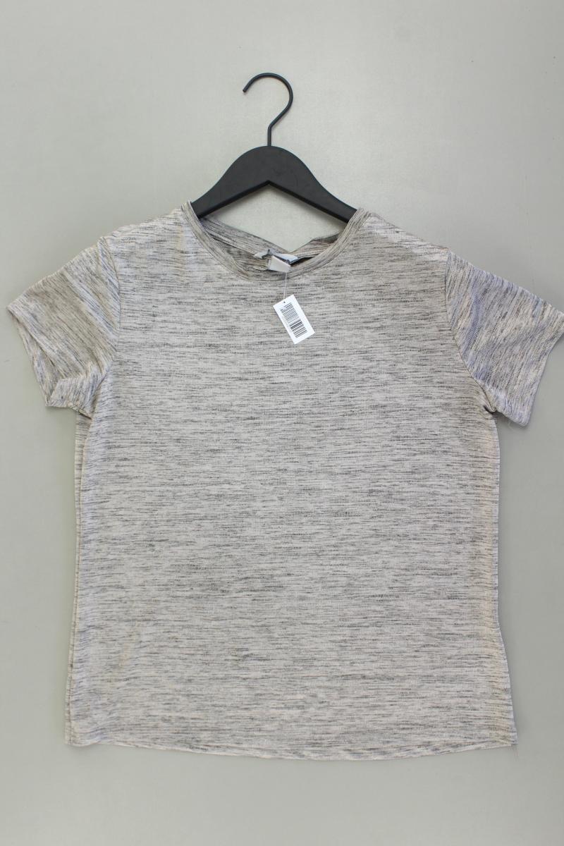 H&M T-Shirt Gr. S Kurzarm braun aus Polyester