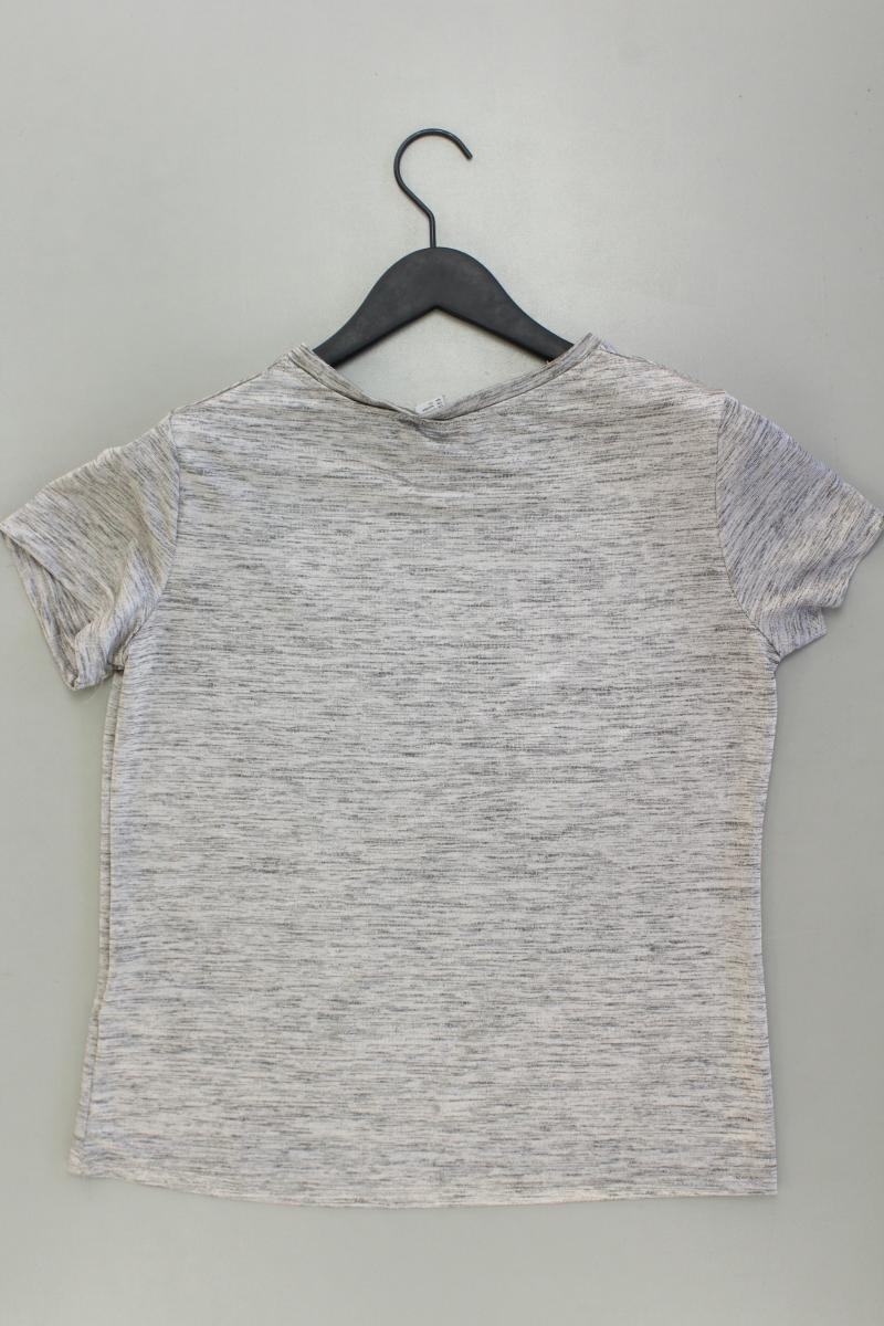 H&M T-Shirt Gr. S Kurzarm braun aus Polyester