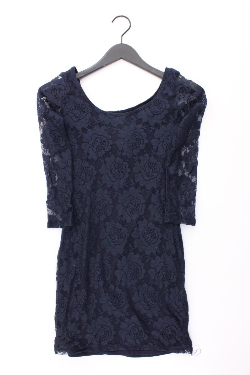 Hollister Spitzenkleid Gr. XS 3/4 Ärmel blau aus Baumwolle