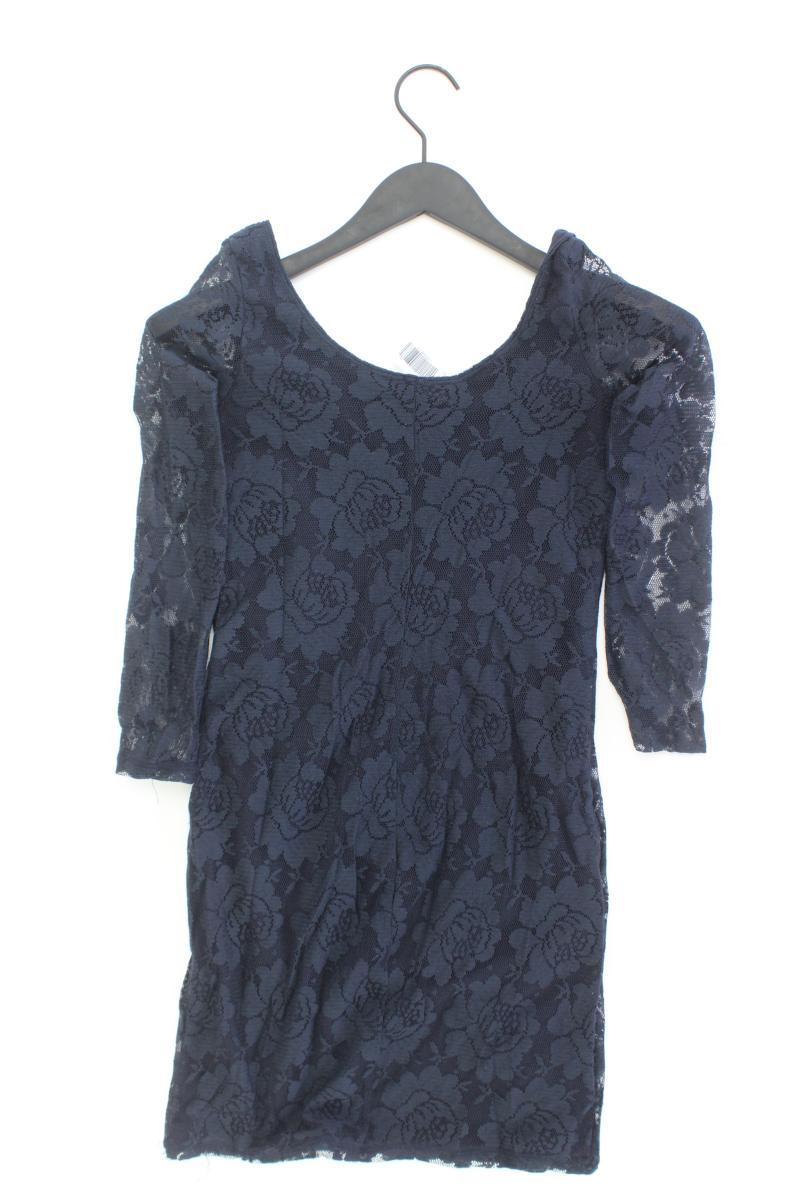 Hollister Spitzenkleid Gr. S 3/4 Ärmel blau aus Baumwolle