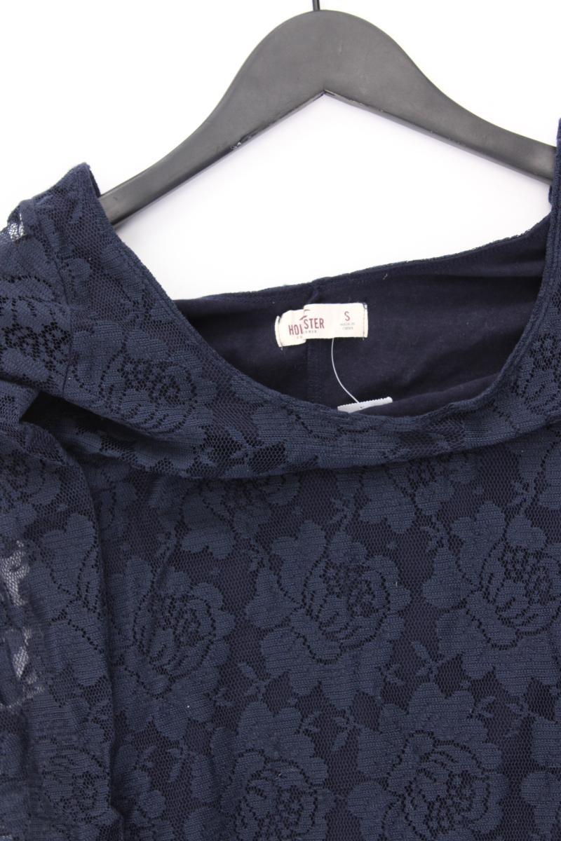 Hollister Spitzenkleid Gr. XS 3/4 Ärmel blau aus Baumwolle
