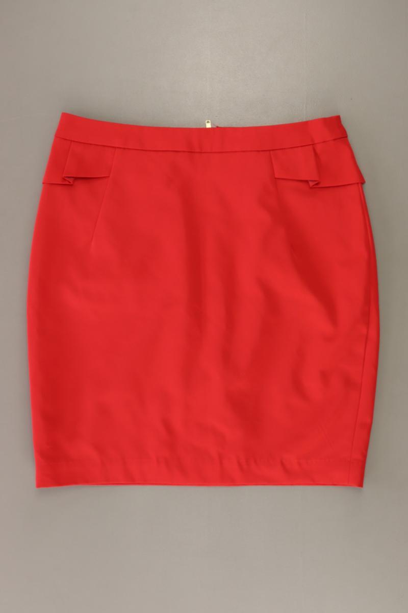 H&M Bleistiftrock Gr. 38 rot aus Polyester