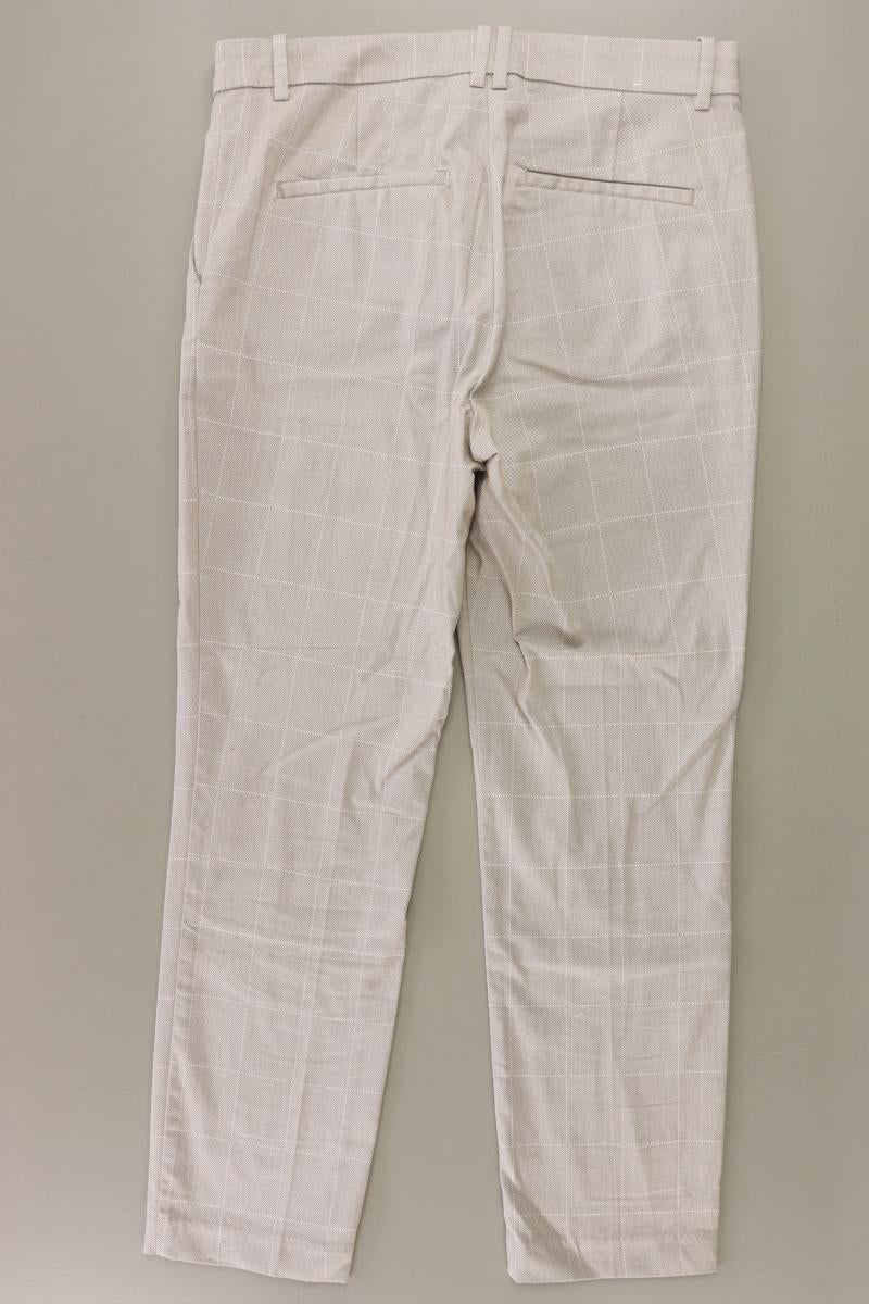 H&M Hose Gr. 42 kariert creme aus Baumwolle