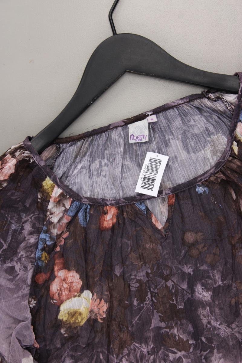 Liberty Classic Bluse Gr. S mit Blumenmuster 3/4 Ärmel lila aus Polyester