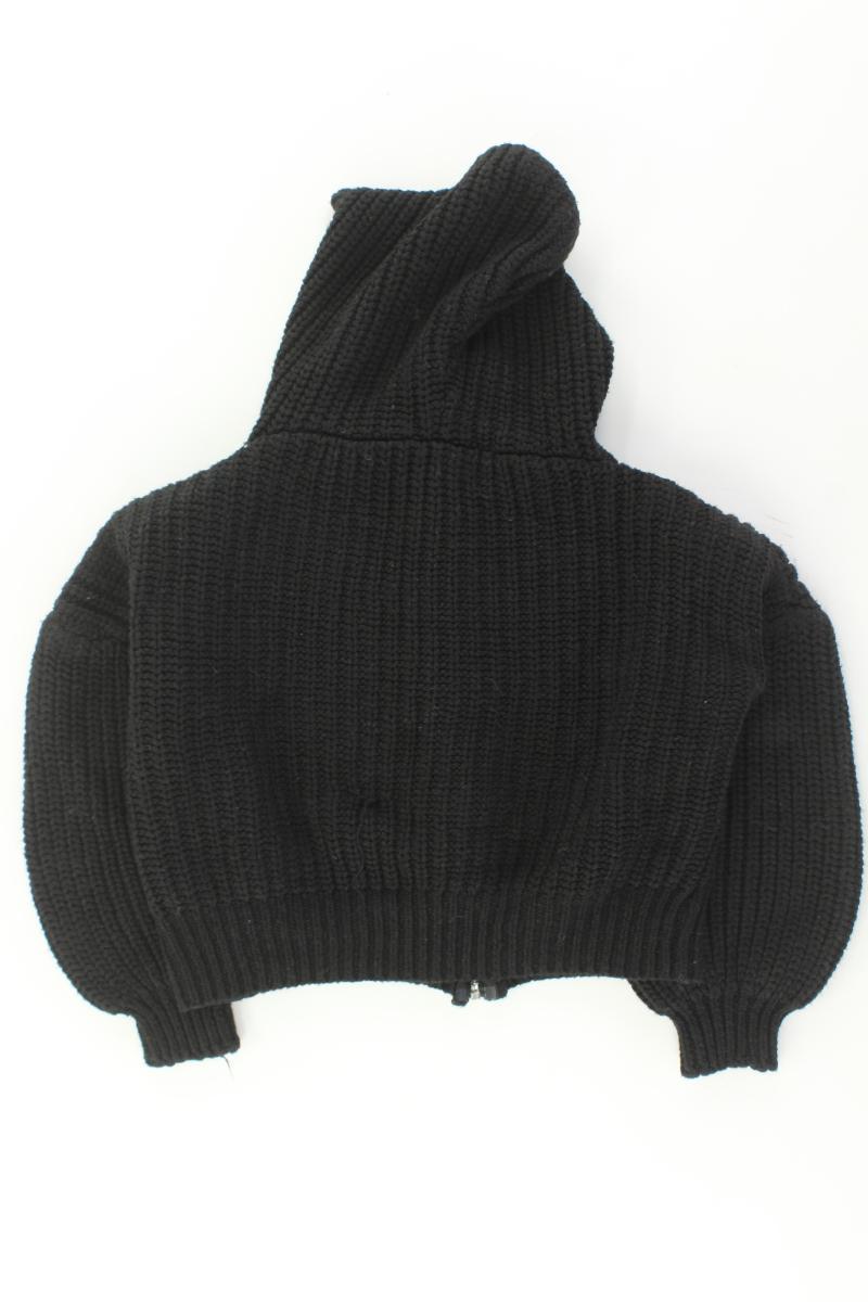 Kurze Sweatjacke Gr. 34 3/4 Ärmel schwarz